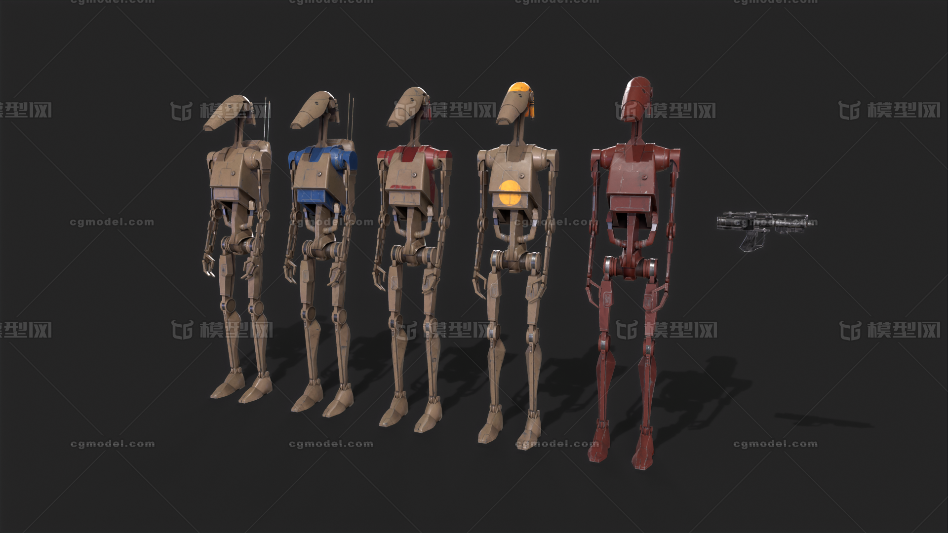 机器人士兵 生化人模型-机器人/机甲模型库-3ds Max(.max)模型下载-cg模型网