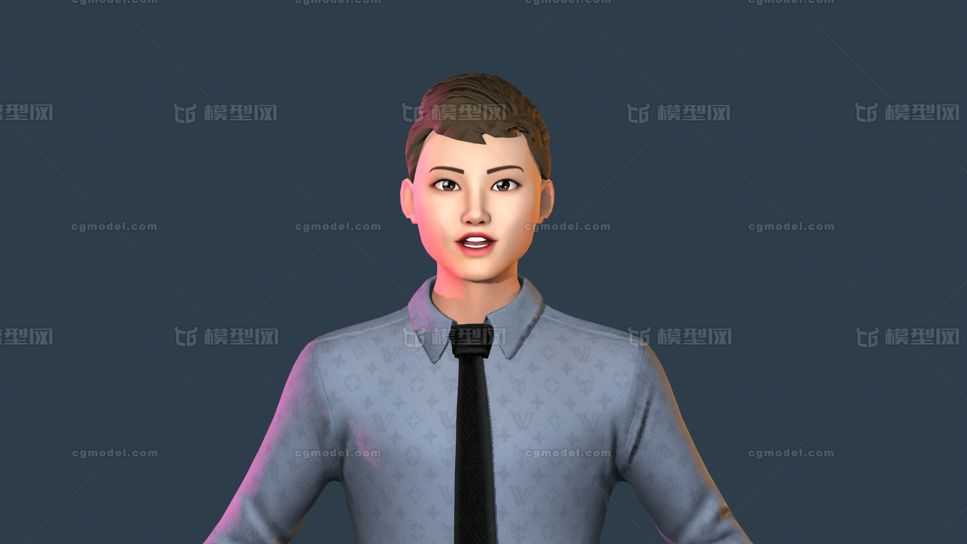 正装职场男人动捕虚拟人模型 - 角色/人物/生物 - 作品模型 - CG模型网