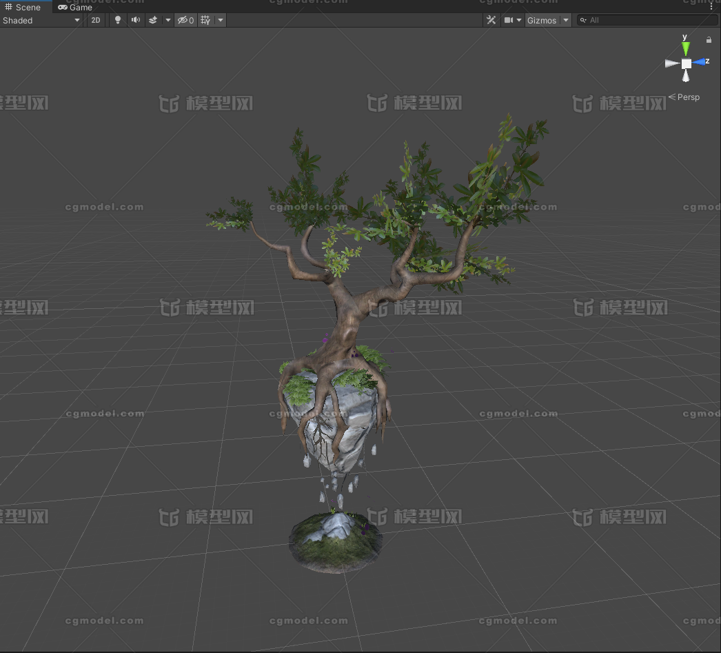 次世代 悬浮树模型-自然场景模型库-3ds Max(.max)模型下载-cg模型网