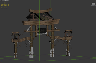 3转2写实场景模型 牌坊模型-古代场景模型库-3ds Max(.max)模型下载-cg模型网