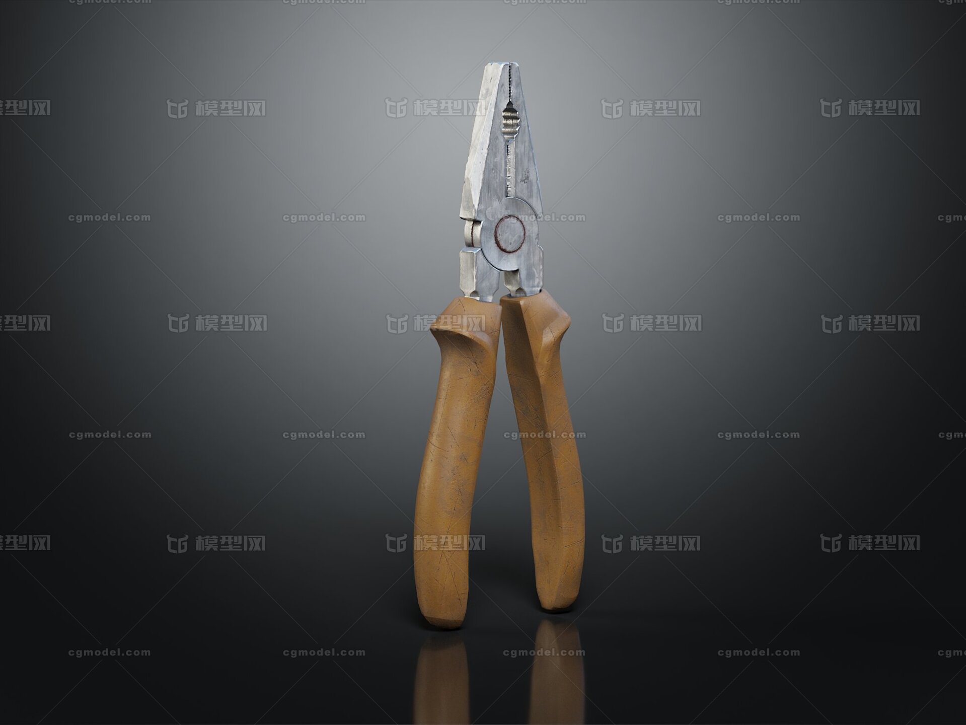 钳子 夹钳模型-五金工具模型库-3ds Max(.max)模型下载-cg模型网