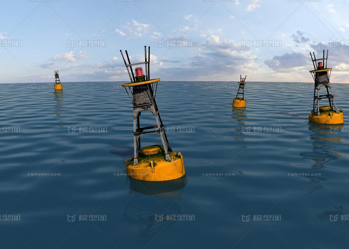 导航浮标 海上浮标模型-场景部件模型库-3ds Max(.max)模型下载-cg模型网