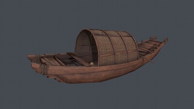 船 渔船模型-古代船/仿古船模型库-FBX(.fbx)模型下载-cg模型网