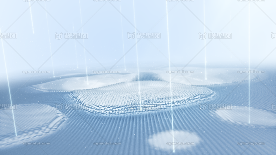 C4D水分子补水分子结构精华胶原蛋白07模型-广告场景模型库-Cinema 4D(.c4d)模型下载-cg模型网