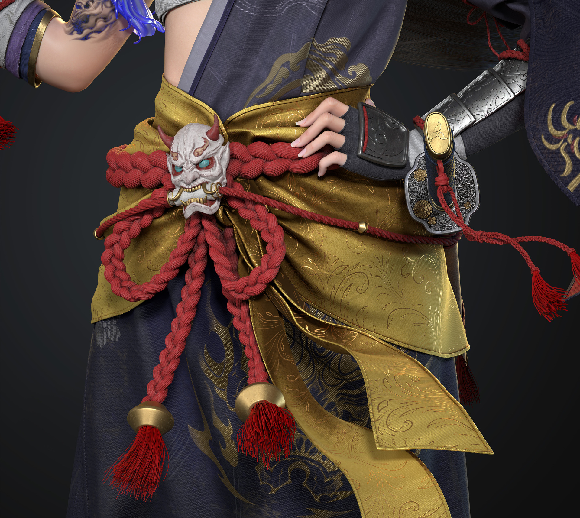 鬼武士模型 - 角色/人物/生物 - 作品模型 - CG模型网
