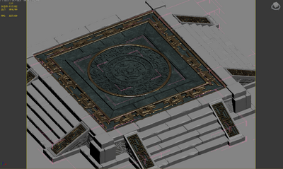 3转2写实场景模型 石头平台模型-场景部件模型库-3ds Max(.max)模型下载-cg模型网