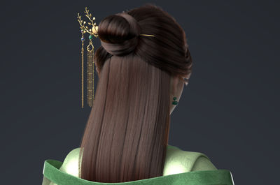 古装美女 美型模型-女人模型库-Maya(.ma/.mb)模型下载-cg模型网