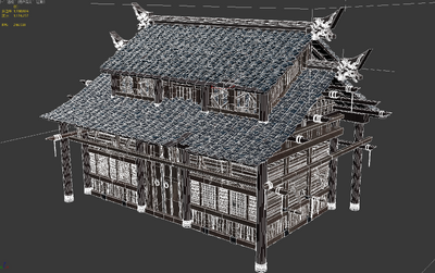 3转2写实场景模型 破烂房子模型-场景部件模型库-3ds Max(.max)模型下载-cg模型网