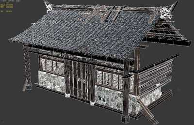 3转2写实场景模型 破烂房子模型-场景部件模型库-3ds Max(.max)模型下载-cg模型网
