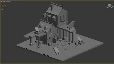 房子 场景模型-自然场景模型库-3ds Max(.max)模型下载-cg模型网
