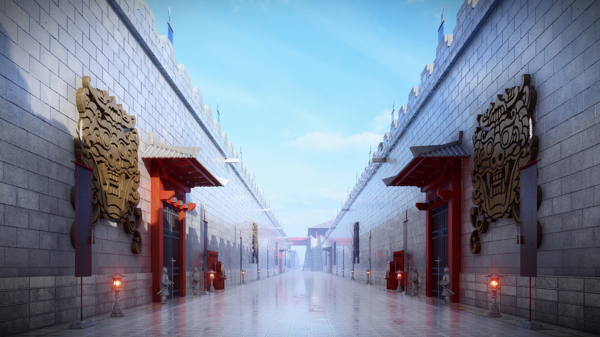 京都城楼模型 - 场景/空间/建筑 - 作品模型 - CG模型网