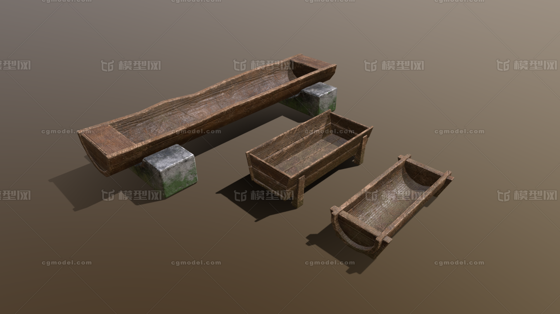 写实木槽 马槽模型-其他模型库-3ds Max(.max)模型下载-cg模型网