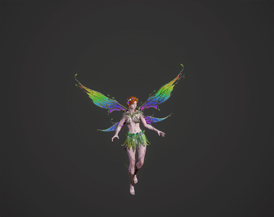 蝴蝶仙子 花仙子模型-女人模型库-FBX(.fbx)模型下载-cg模型网