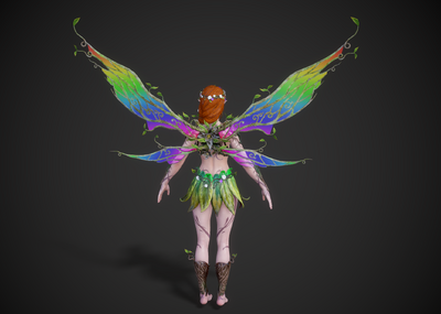 蝴蝶仙子 花仙子模型-女人模型库-FBX(.fbx)模型下载-cg模型网