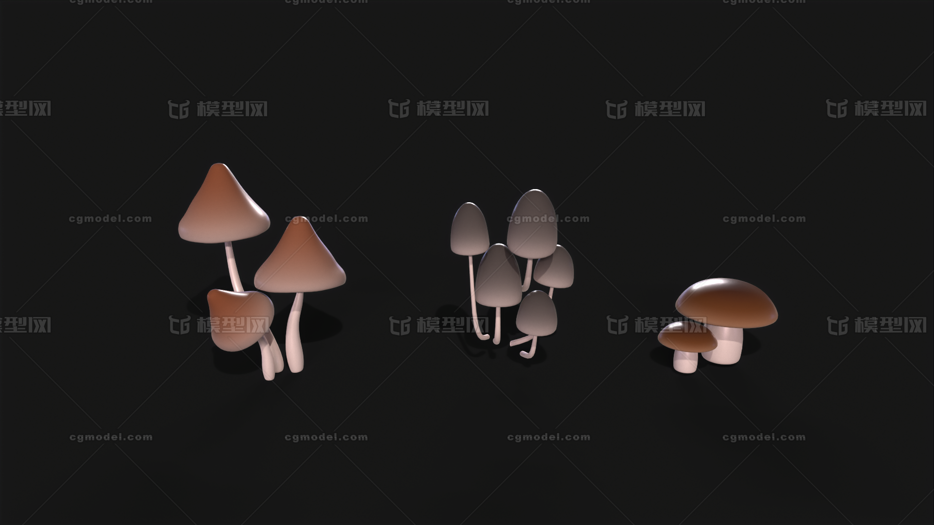蘑菇 真菌模型-真菌模型库-3ds Max(.max)模型下载-cg模型网