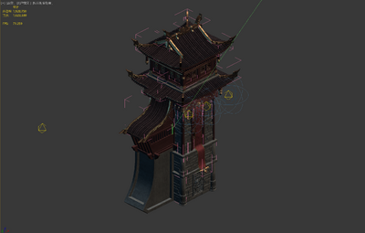 3转2写实场景模型 塔楼模型-古代场景模型库-3ds Max(.max)模型下载-cg模型网
