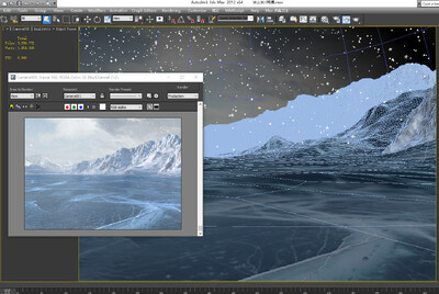 冰山冰川场景 冰面模型-自然场景模型库-3ds Max(.max)模型下载-cg模型网