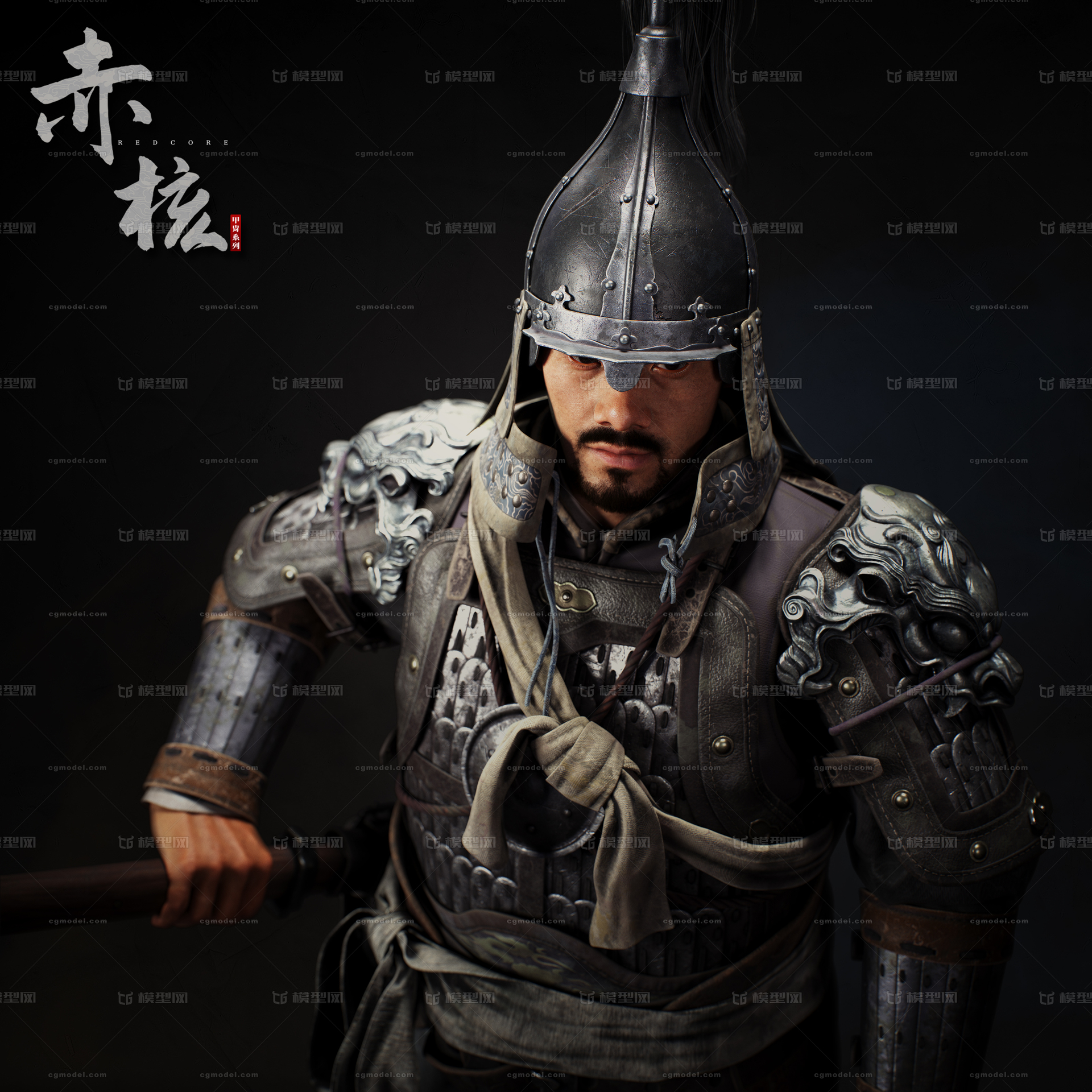 中国古代甲胄模型模型-穿戴服饰模型库-Zbrush(.ztl/.zbp)模型下载-cg模型网