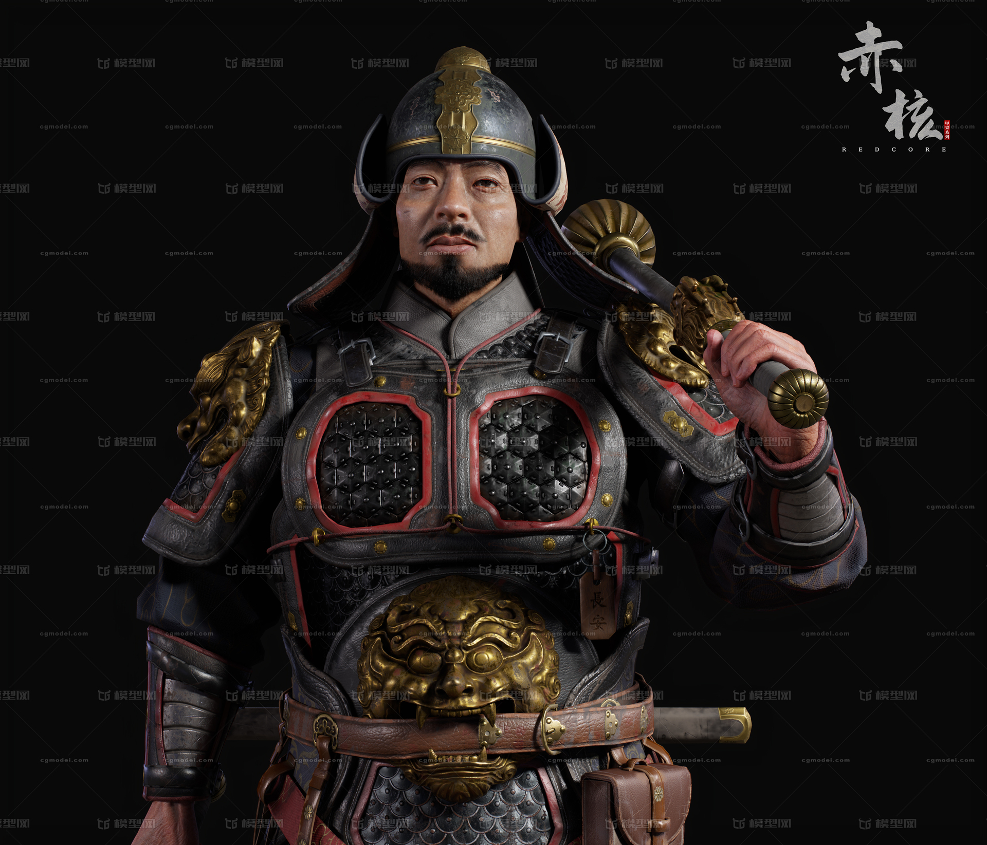 中国古代甲胄模型模型-穿戴服饰模型库-Zbrush(.ztl/.zbp)模型下载-cg模型网