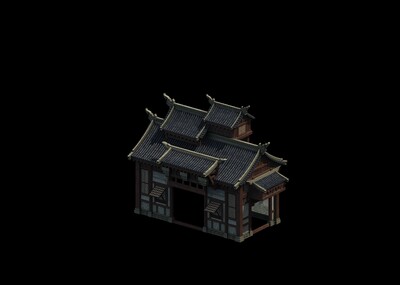 转2写实场景模型 房子模型-古代场景模型库-3ds Max(.max)模型下载-cg模型网