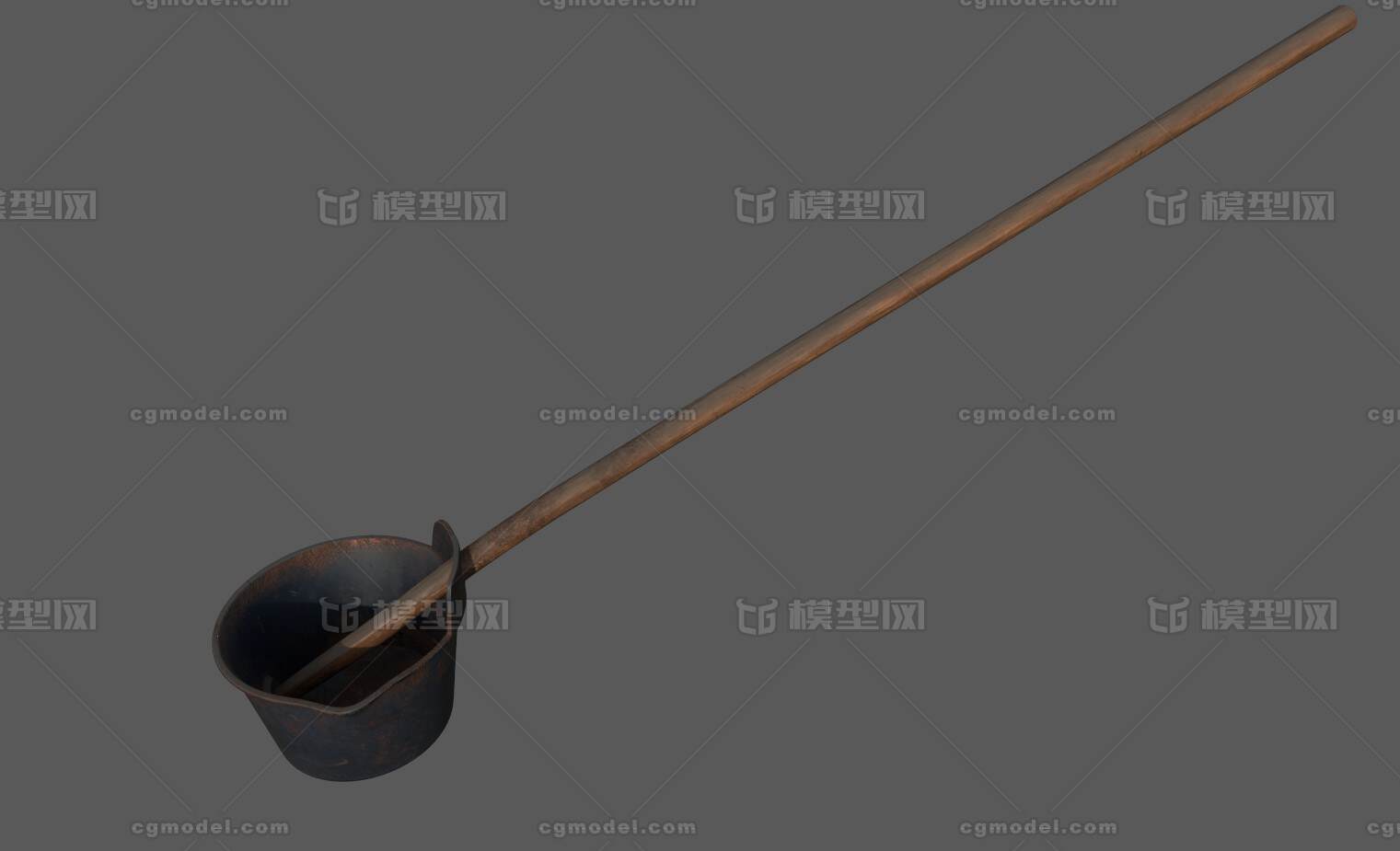 村用粪瓢 瓢类模型-其他模型库-Maya(.ma/.mb)模型下载-cg模型网