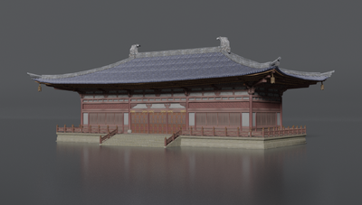 建筑 古建筑模型-历史建筑模型库-Blender(.blend)模型下载-cg模型网