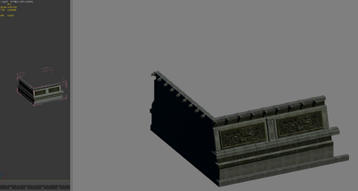 3转2写实场景模型 墙模型-场景部件模型库-3ds Max(.max)模型下载-cg模型网