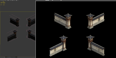 3转2写实场景模型 门楼模型-场景部件模型库-3ds Max(.max)模型下载-cg模型网