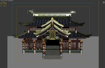 3转2写实场景模型 主建筑模型-场景部件模型库-3ds Max(.max)模型下载-cg模型网