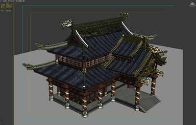 3转2写实场景模型 主建筑模型-场景部件模型库-3ds Max(.max)模型下载-cg模型网