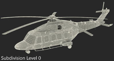 aw189直升机模型-民用直升机模型库-3ds Max(.max)模型下载-cg模型网