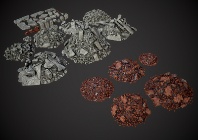 碎砖堆 碎砖模型-场景部件模型库-FBX(.fbx)模型下载-cg模型网