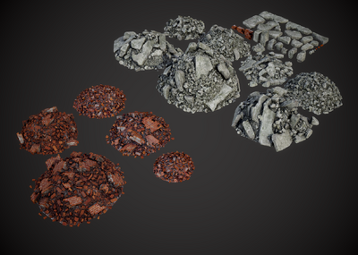 碎砖堆 碎砖模型-场景部件模型库-FBX(.fbx)模型下载-cg模型网