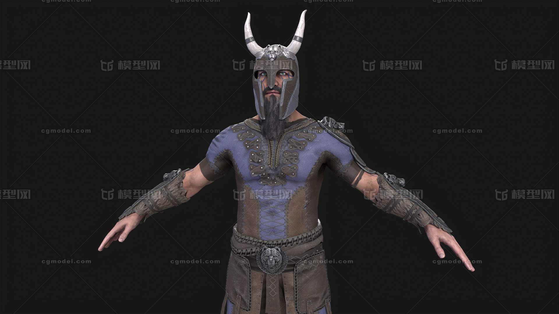 北欧勇士 狂暴战士模型-男人模型库-Maya(.ma/.mb)模型下载-cg模型网