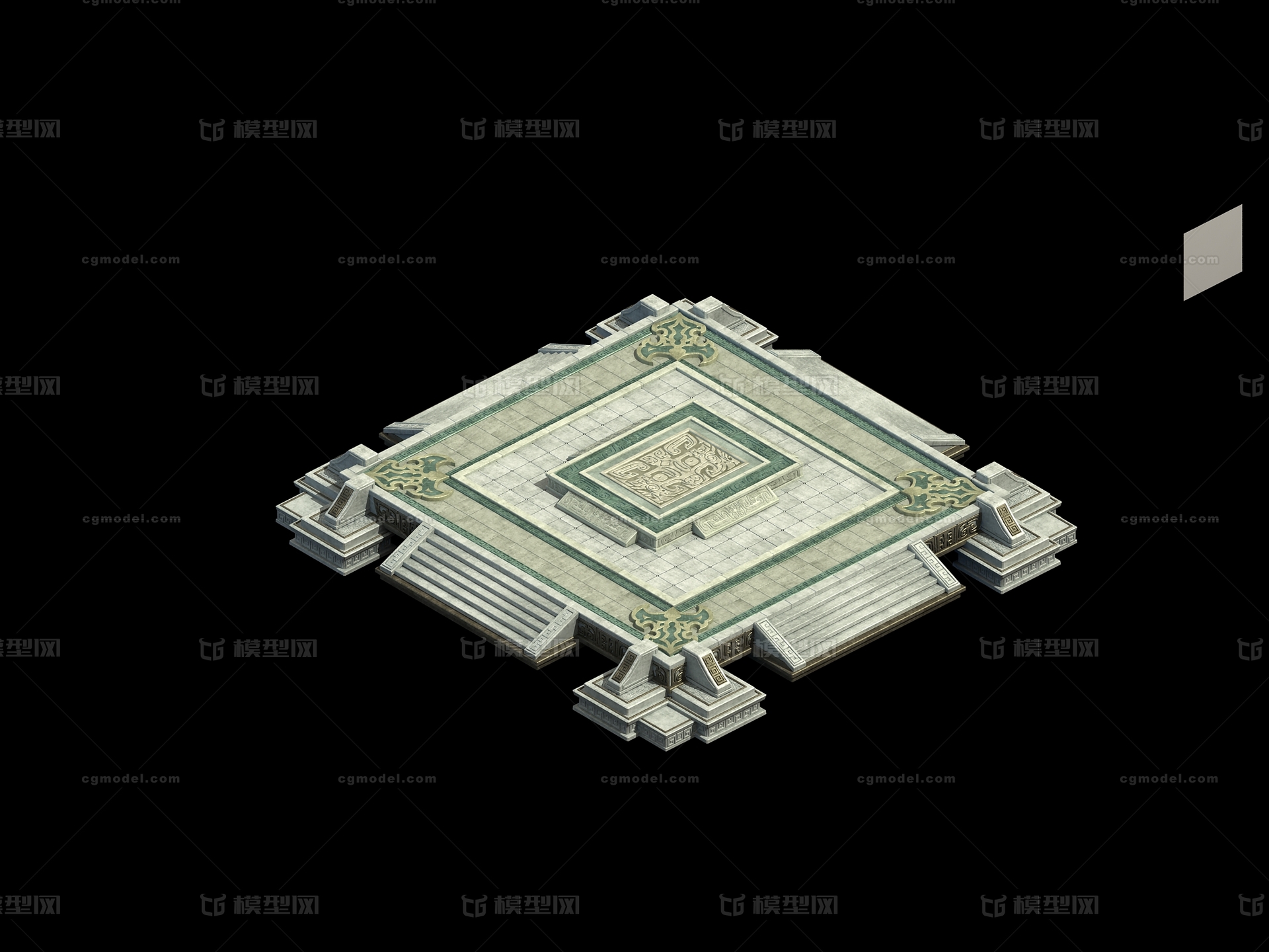 3转2写实场景模型 地表模型-场景部件模型库-3ds Max(.max)模型下载-cg模型网