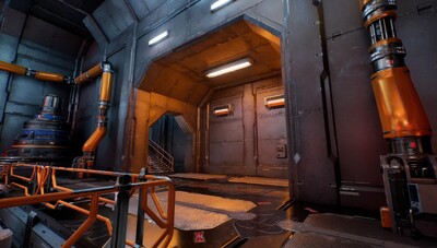 科幻模块化内部空间站基地走廊大厅模型-科幻场景模型库-Unreal Engine模型下载-cg模型网