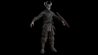 维京战士 北欧勇士模型-男人模型库-3ds Max(.max)模型下载-cg模型网
