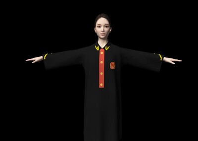 法官 法袍模型-女人模型库-Maya(.ma/.mb)模型下载-cg模型网