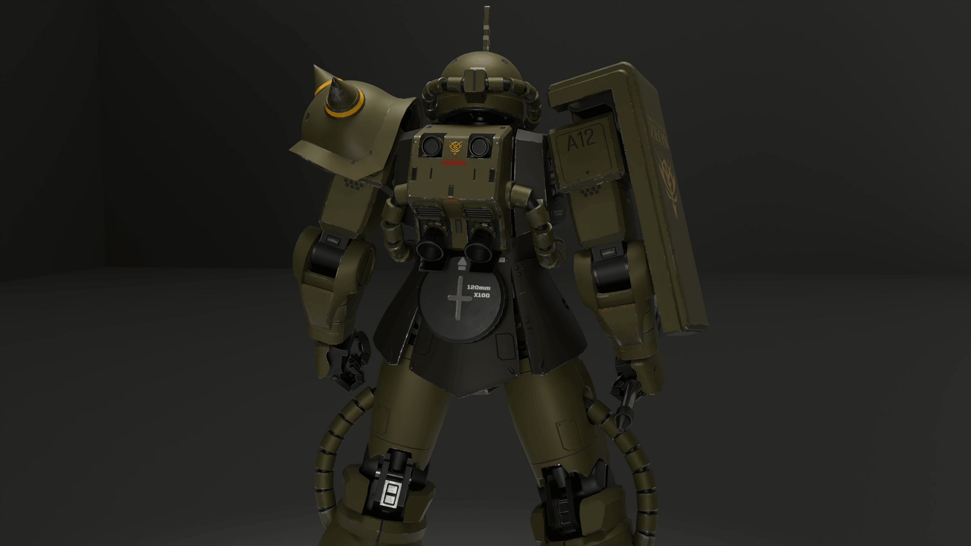 扎古2 建模渲染作品模型 - 游戏/影视/动画 - 作品模型 - CG模型网