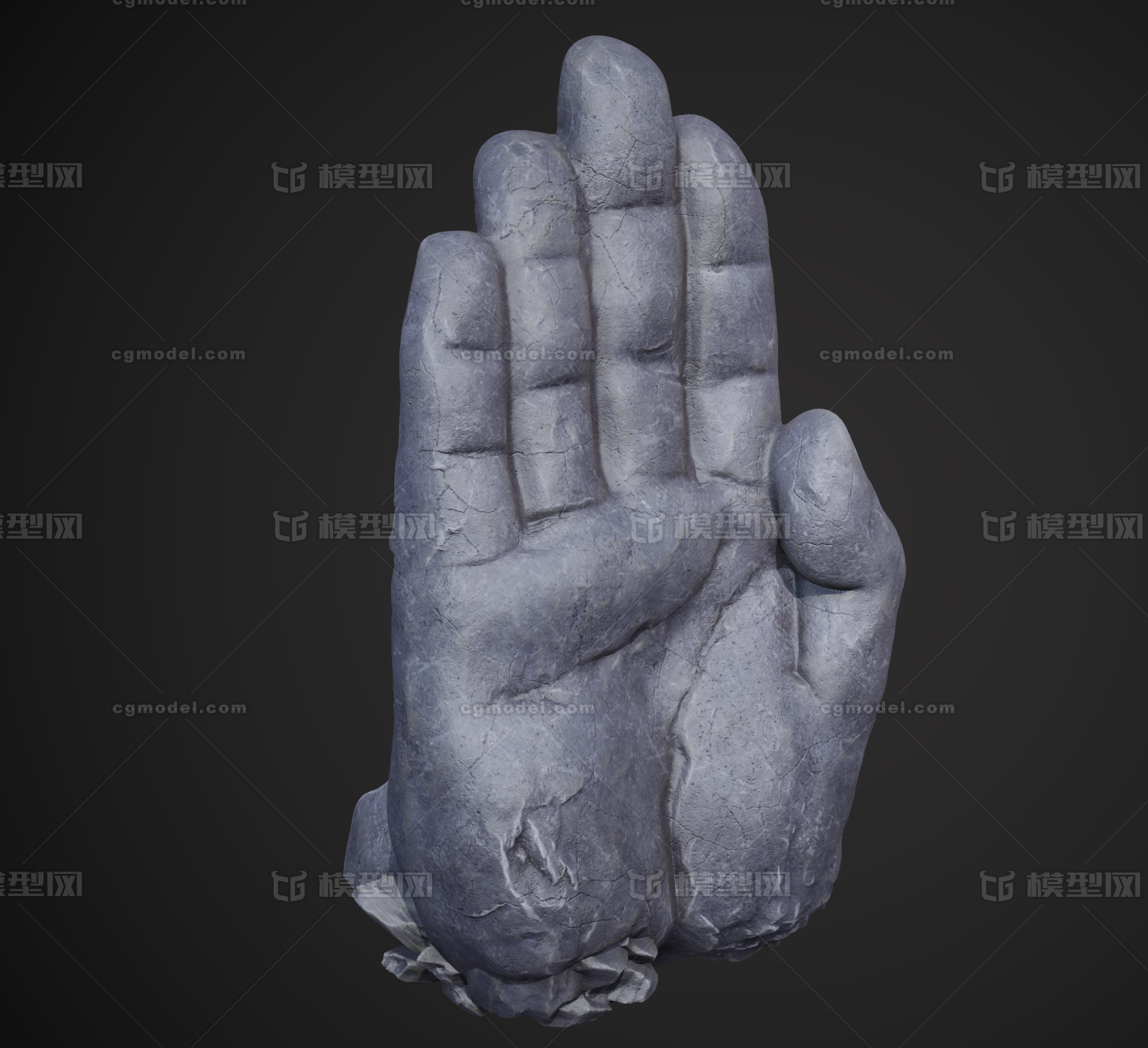 如来神掌 石雕模型-佛像雕塑模型库-FBX(.fbx)模型下载-cg模型网