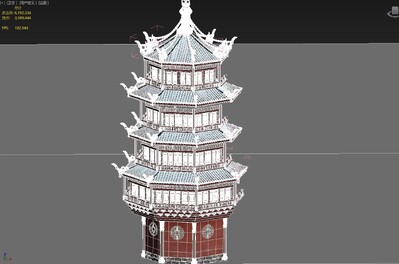 3转2写实场景模型 塔楼模型-场景部件模型库-3ds Max(.max)模型下载-cg模型网