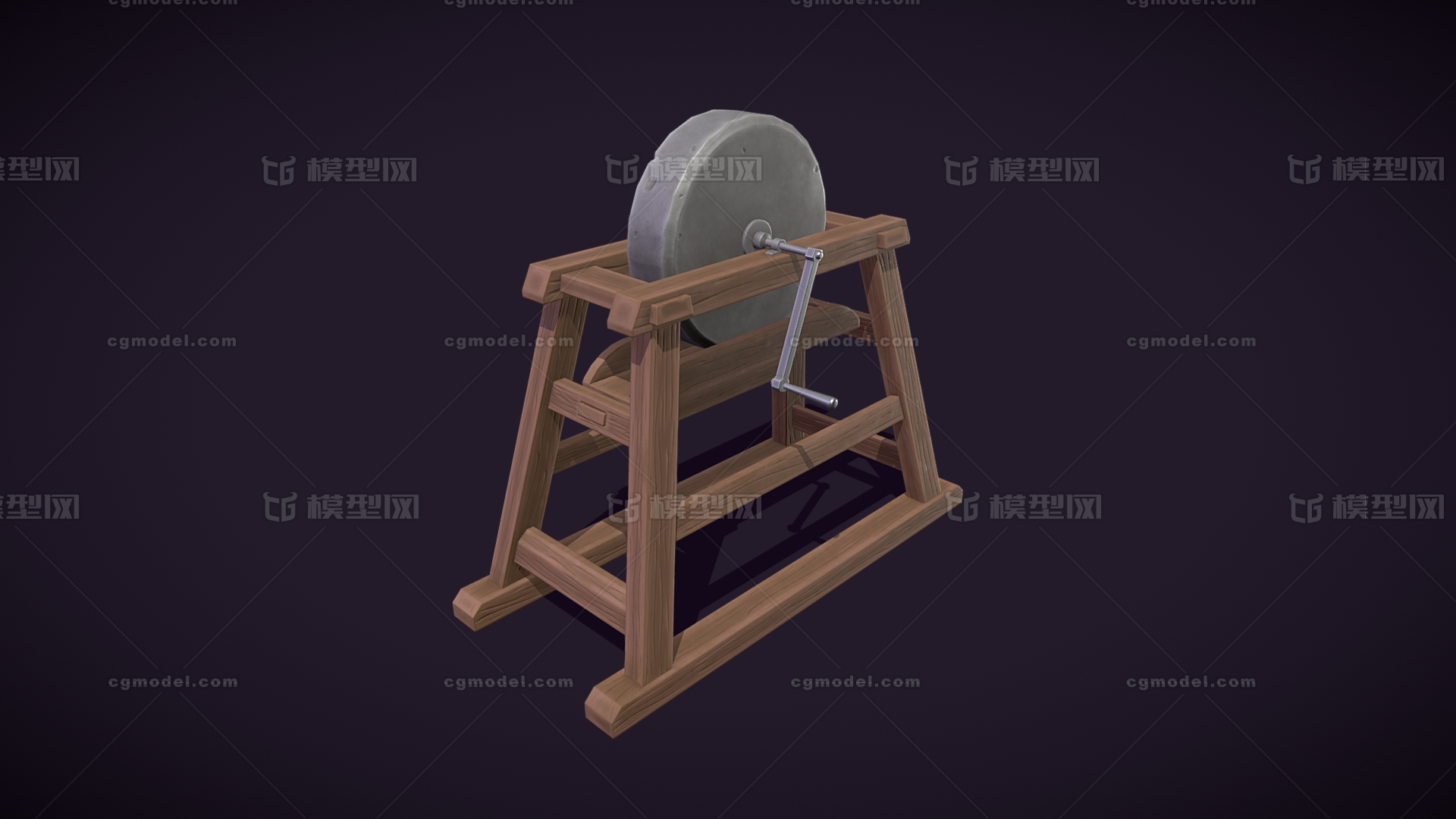 卡通砂轮 古代研磨模型-其他模型库-3ds Max(.max)模型下载-cg模型网