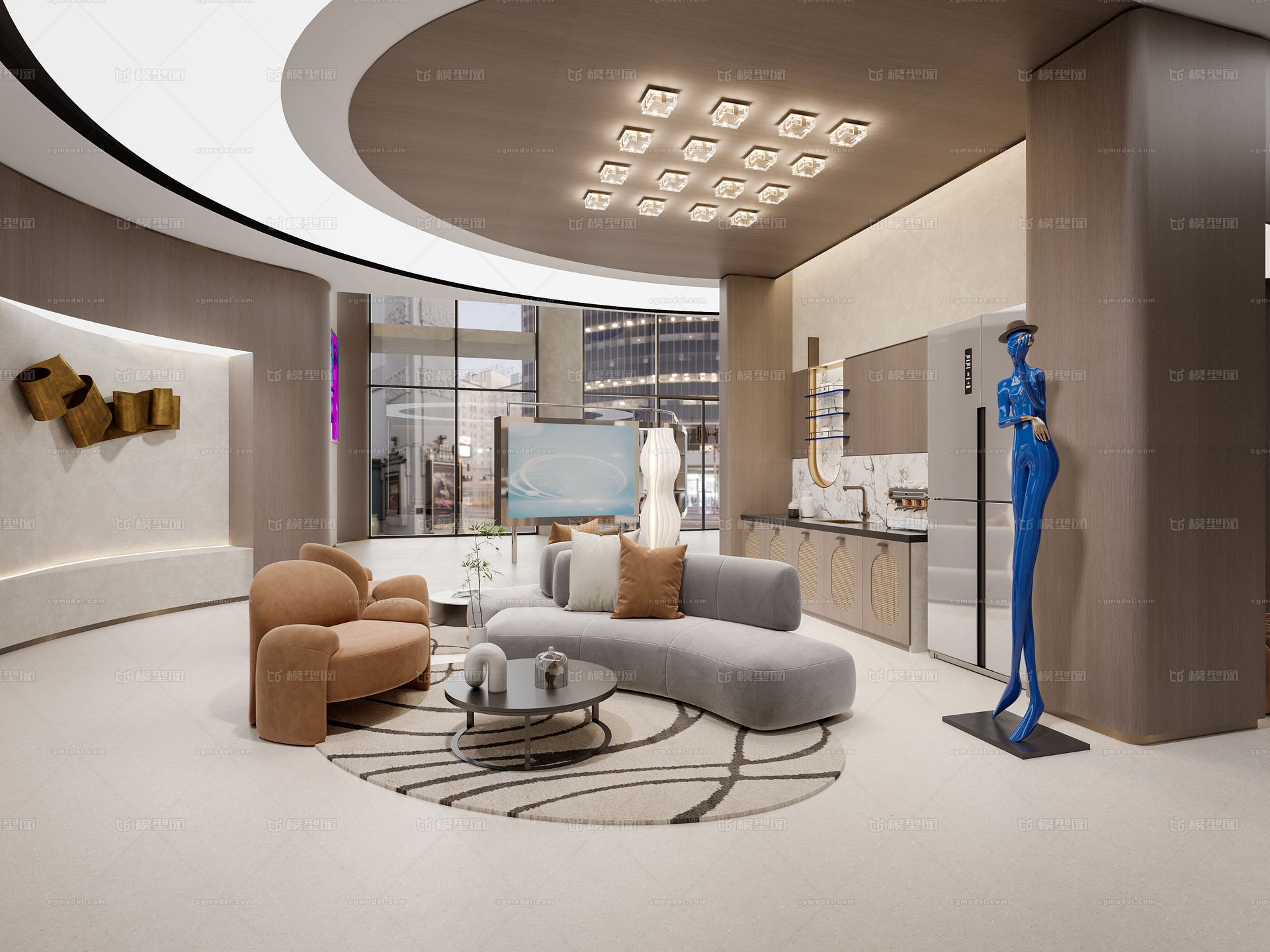 现代美容院 整形医院模型-办公空间模型库-3ds Max(.max)模型下载-cg模型网