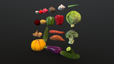 蔬菜 植物模型-水果蔬菜模型库-3ds Max(.max)模型下载-cg模型网