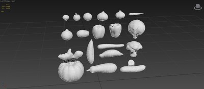 蔬菜 植物模型-水果蔬菜模型库-3ds Max(.max)模型下载-cg模型网