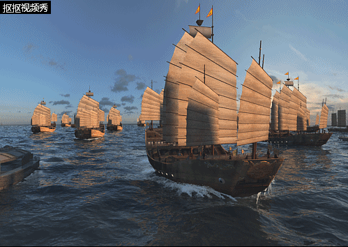 郑和下西洋 古代船队模型-古代场景模型库-3ds Max(.max)模型下载-cg模型网