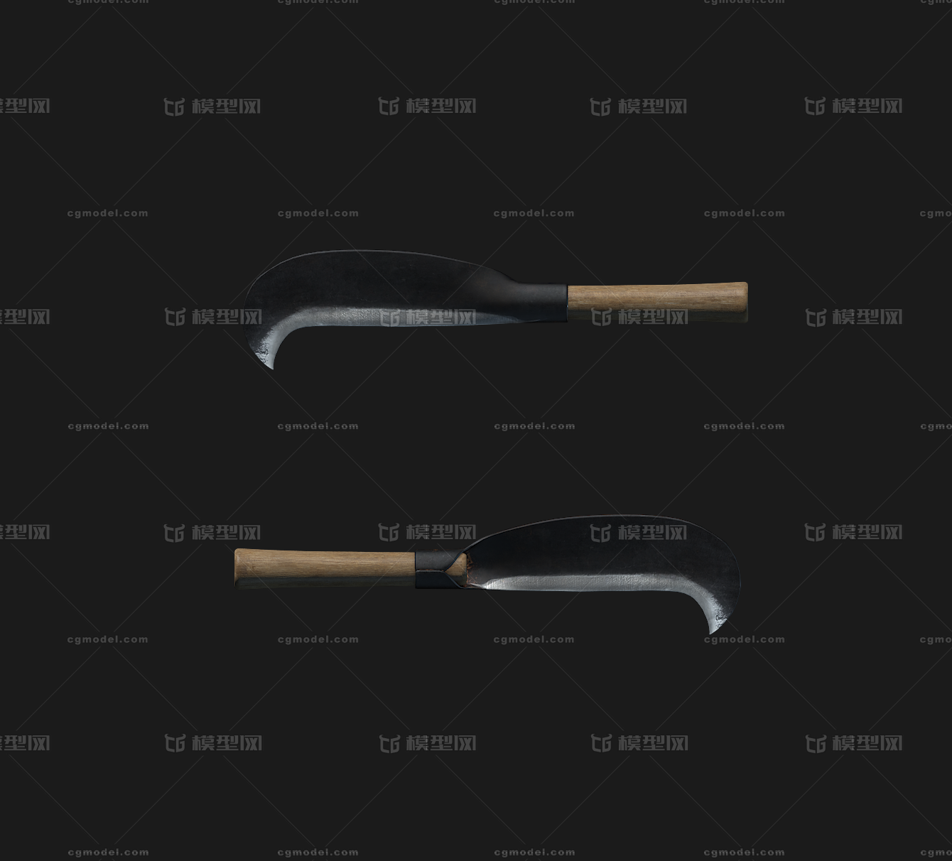 柴刀 砍柴刀模型-五金工具模型库-3ds Max(.max)模型下载-cg模型网