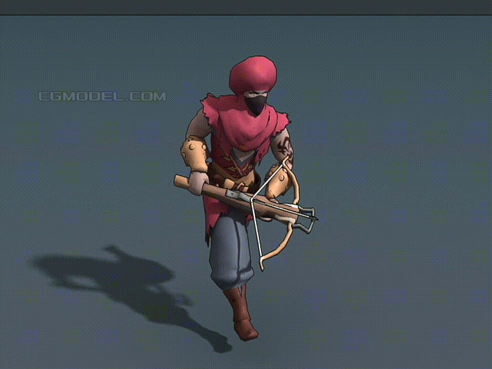 卡通 土匪模型-男人模型库-3ds Max(.max)模型下载-cg模型网