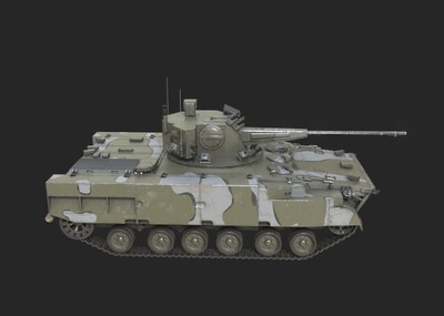 2S38 偏流-防空模型-火炮器械模型库-3ds Max(.max)模型下载-cg模型网