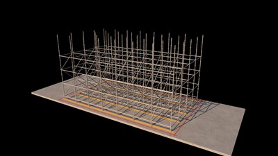 施工动画 高支模安装模型-现代场景模型库-3ds Max(.max)模型下载-cg模型网